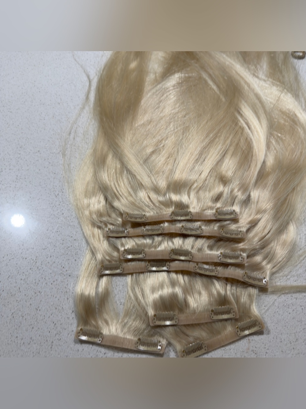 BellaMi clip in hair extensions Ash blonde 22” 240 grams